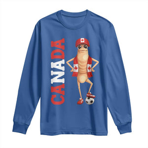 Canada Soccer Fan Marcus The Worm Long Sleeve Shirt Country Football Gift TS12 Royal Blue Print Your Wear