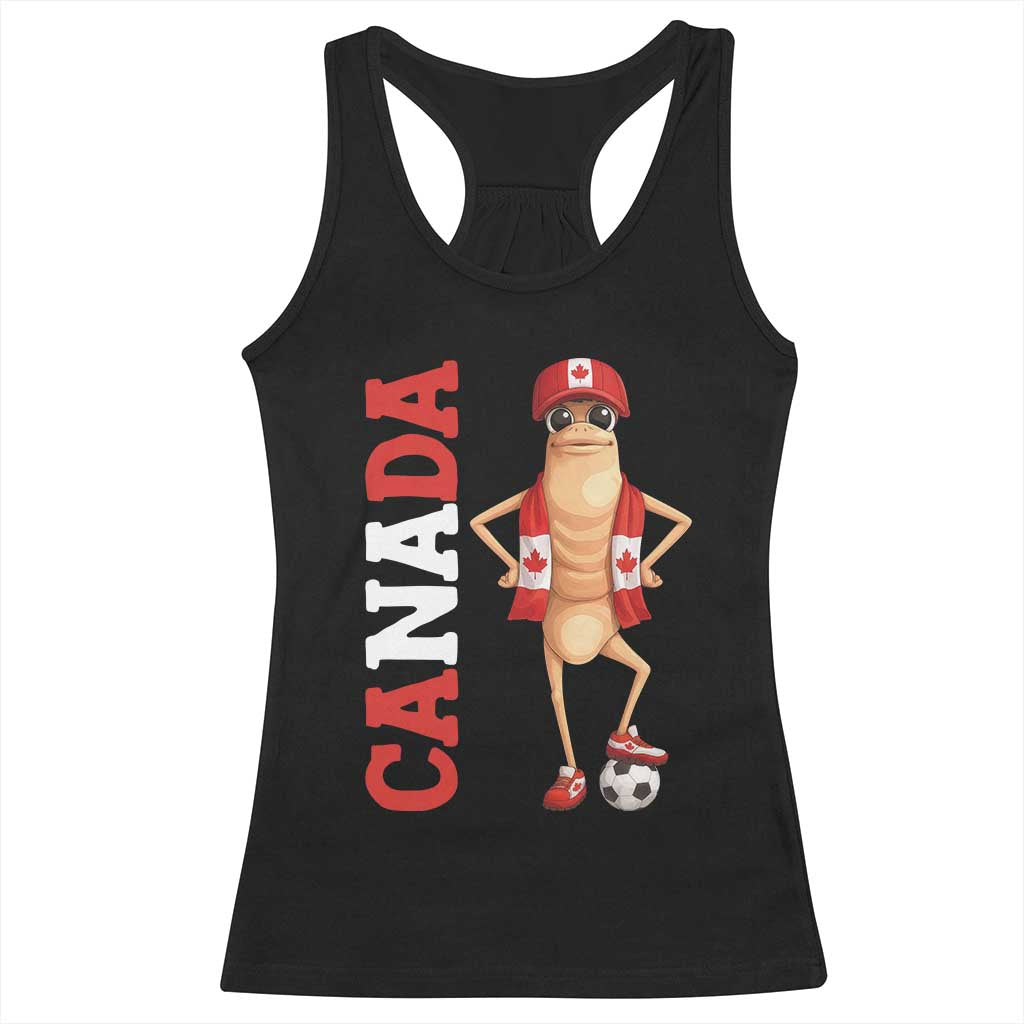 Canada Soccer Fan Marcus The Worm Racerback Tank Top Country Football Gift TS12 Black Print Your Wear
