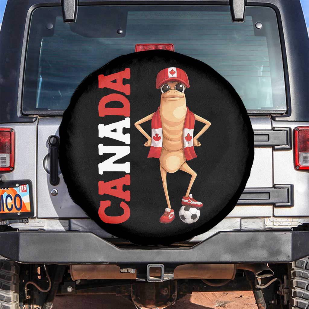 Canada Soccer Fan Marcus The Worm Spare Tire Cover Country Football Gift TS12 No hole Black Print Your Wear