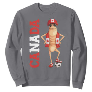 Canada Soccer Fan Marcus The Worm Sweatshirt Country Football Gift TS12 Charcoal Print Your Wear