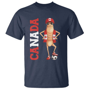 Canada Soccer Fan Marcus The Worm T Shirt Country Football Gift TS12 Navy Print Your Wear