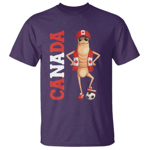 Canada Soccer Fan Marcus The Worm T Shirt Country Football Gift TS12 Purple Print Your Wear