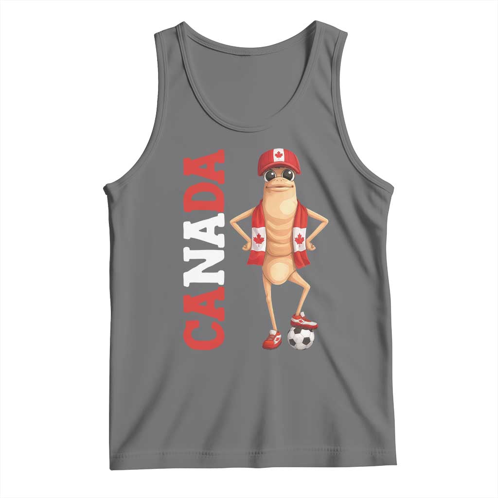 Canada Soccer Fan Marcus The Worm Tank Top Country Football Gift TS12 Black Heather Print Your Wear