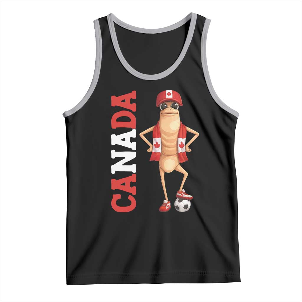 Canada Soccer Fan Marcus The Worm Tank Top Country Football Gift TS12 Black Athletic Heather Print Your Wear