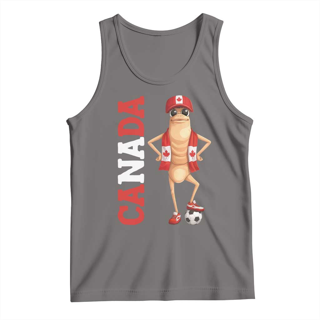 Canada Soccer Fan Marcus The Worm Tank Top Country Football Gift TS12 Deep Heather Print Your Wear