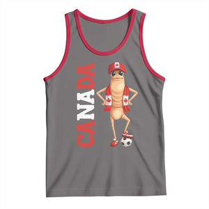Canada Soccer Fan Marcus The Worm Tank Top Country Football Gift TS12 Deep Heather Red Print Your Wear