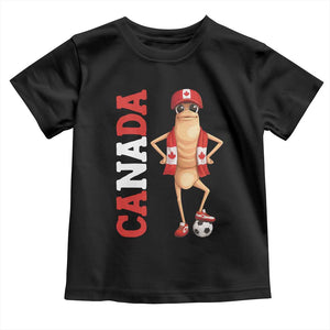 Canada Soccer Fan Marcus The Worm Toddler T Shirt Country Football Gift TS12 Black Print Your Wear