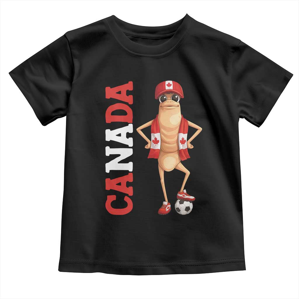 Canada Soccer Fan Marcus The Worm Toddler T Shirt Country Football Gift TS12 Black Print Your Wear