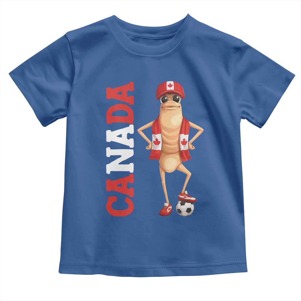 Canada Soccer Fan Marcus The Worm Toddler T Shirt Country Football Gift TS12 Royal Blue Print Your Wear
