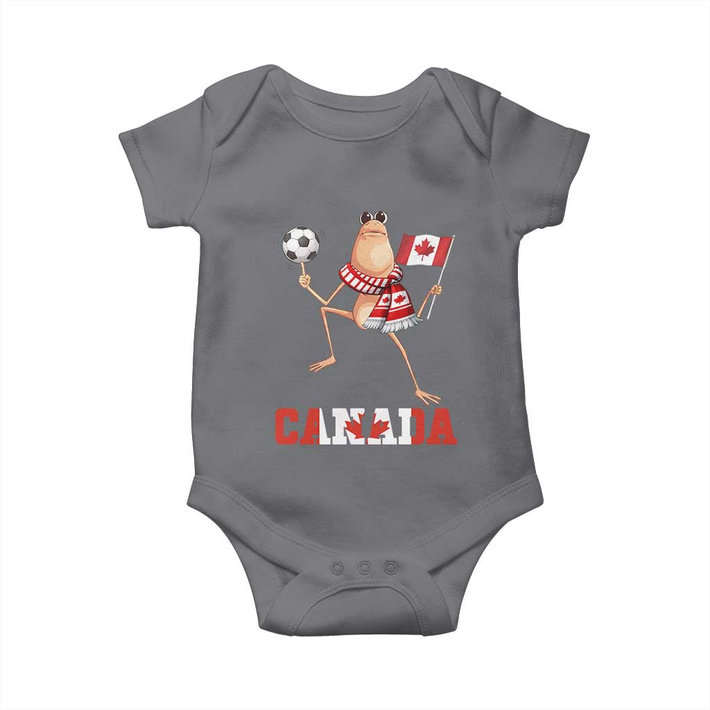 Funny Marcus The Worm Baby Onesie Canadian Pride Soccer Gift TS12 Charcoal Print Your Wear