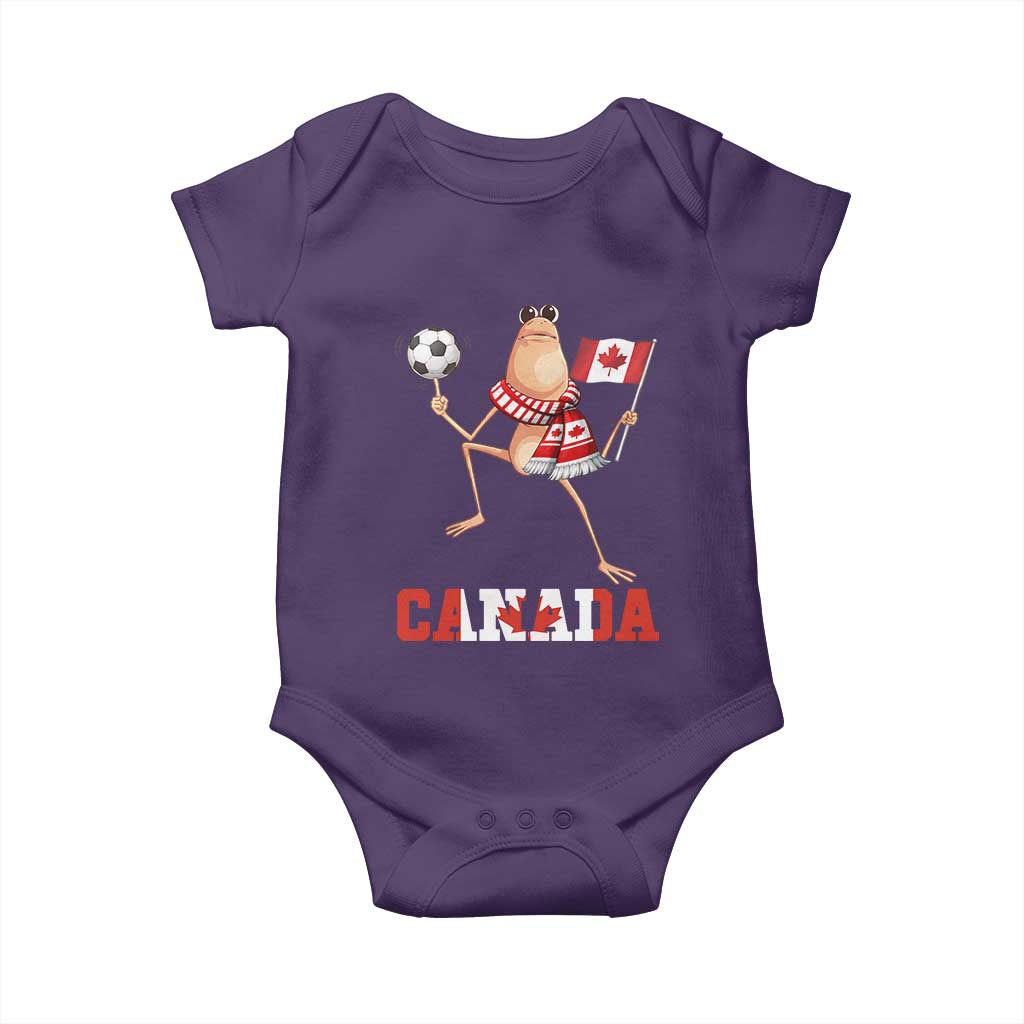 Funny Marcus The Worm Baby Onesie Canadian Pride Soccer Gift TS12 Purple Print Your Wear