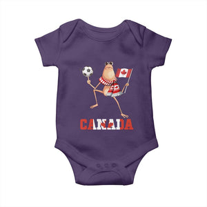 Funny Marcus The Worm Baby Onesie Canadian Pride Soccer Gift TS12 Purple Print Your Wear