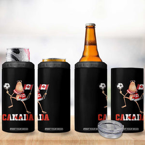 Funny Marcus The Worm 4 in 1 Can Cooler Tumbler Canadian Pride Soccer Gift TS12 Print Your Wear