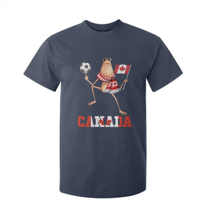 Funny Marcus The Worm T Shirt For Kid Canadian Pride Soccer Gift TS12 Navy Print Your Wear