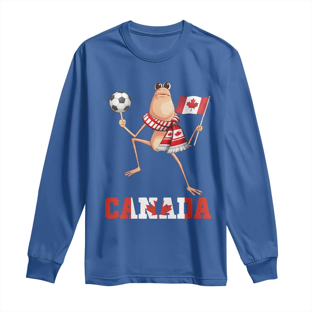 Funny Marcus The Worm Long Sleeve Shirt Canadian Pride Soccer Gift TS12 Royal Blue Print Your Wear
