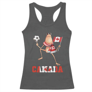 Funny Marcus The Worm Racerback Tank Top Canadian Pride Soccer Gift TS12 Dark Heather Print Your Wear