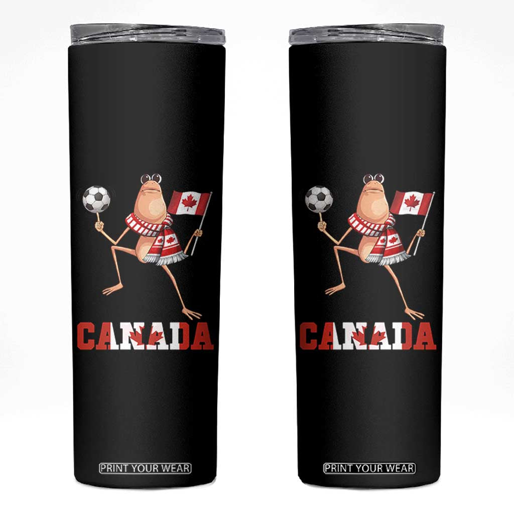 Funny Marcus The Worm Skinny Tumbler Canadian Pride Soccer Gift TS12 Black Print Your Wear