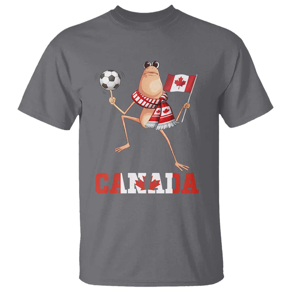 Funny Marcus The Worm T Shirt Canadian Pride Soccer Gift TS12 Charcoal Print Your Wear