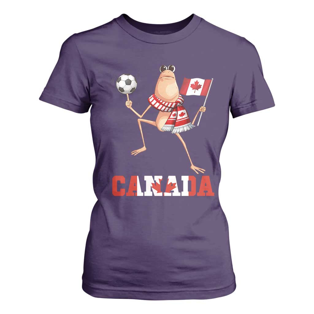 Funny Marcus The Worm T Shirt For Women Canadian Pride Soccer Gift TS12 Purple Print Your Wear
