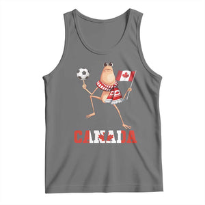 Funny Marcus The Worm Tank Top Canadian Pride Soccer Gift TS12 Black Heather Print Your Wear
