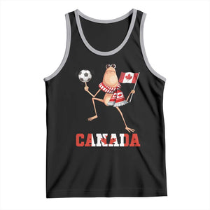 Funny Marcus The Worm Tank Top Canadian Pride Soccer Gift TS12 Black Athletic Heather Print Your Wear