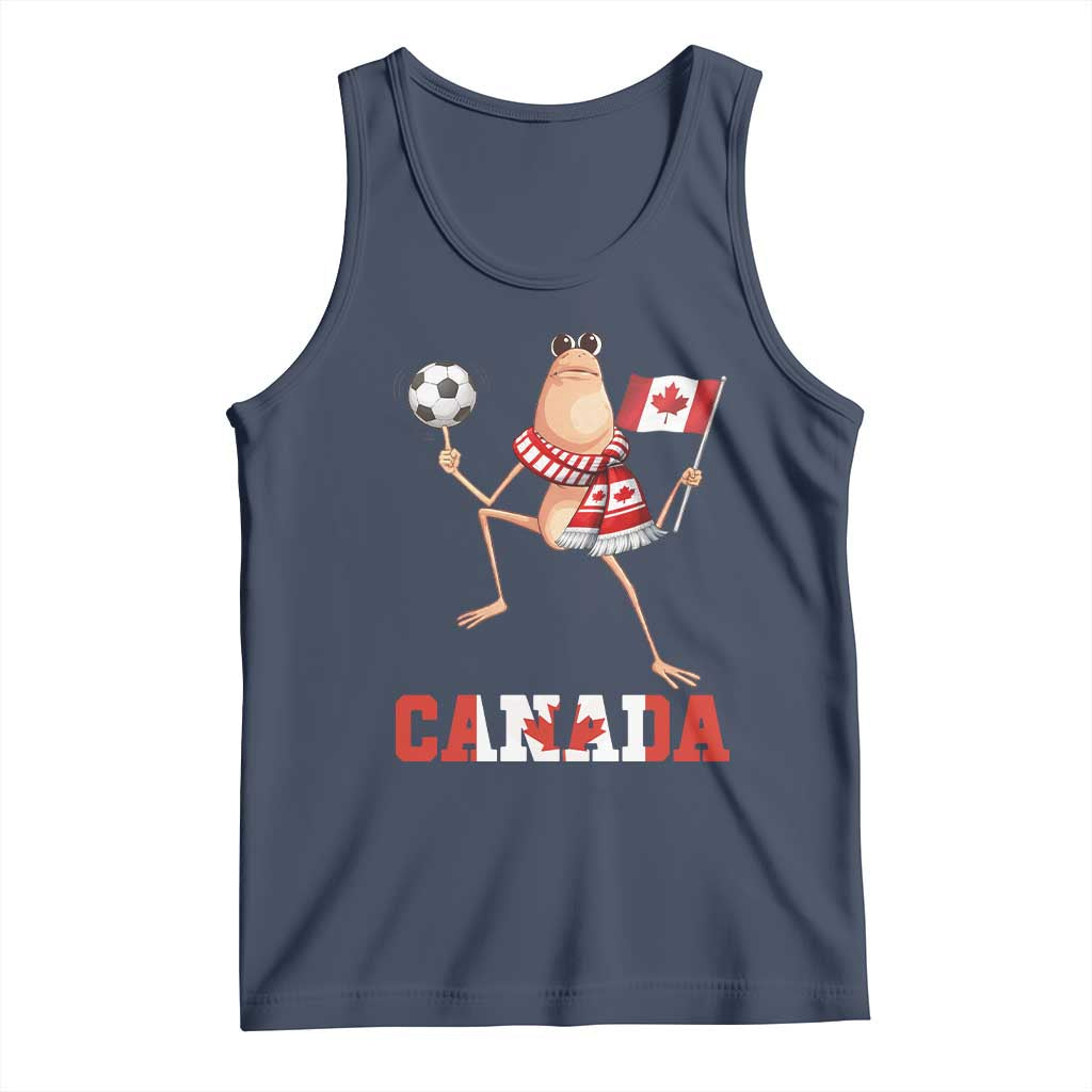 Funny Marcus The Worm Tank Top Canadian Pride Soccer Gift TS12 Navy Print Your Wear