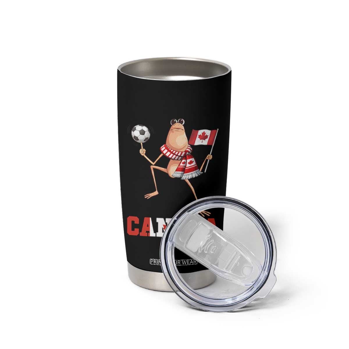 Funny Marcus The Worm Tumbler Cup Canadian Pride Soccer Gift TS12 Print Your Wear