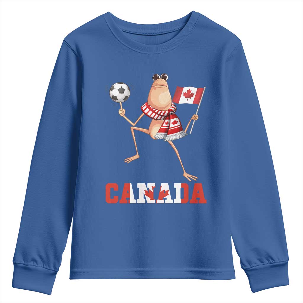 Funny Marcus The Worm Youth Sweatshirt Canadian Pride Soccer Gift TS12 Royal Blue Print Your Wear