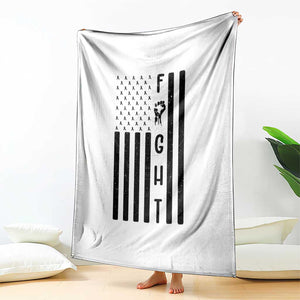 Fight Skin Cancer Melanoma Fighter USA Flag Throw Blanket TS12 Print Your Wear