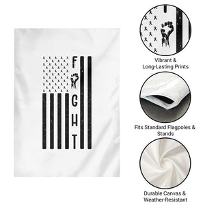 Fight Skin Cancer Melanoma Fighter USA Flag Garden Flag TS12 Print Your Wear