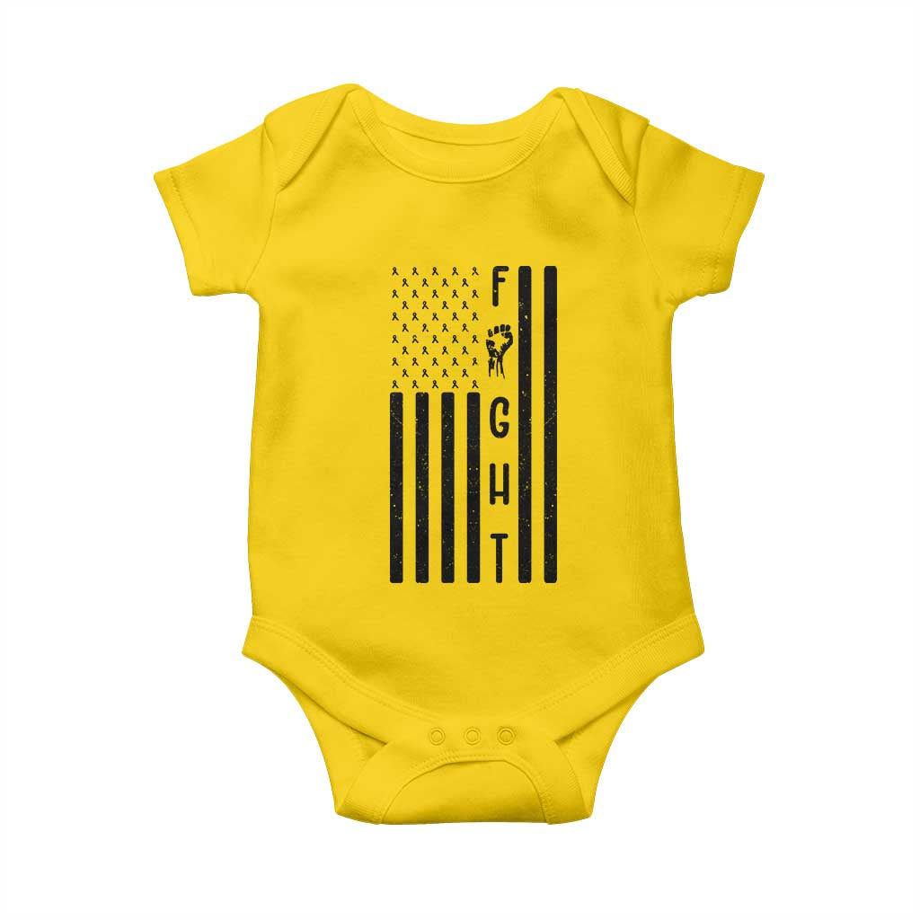 Fight Skin Cancer Melanoma Fighter USA Flag Baby Onesie TS12 Daisy Print Your Wear