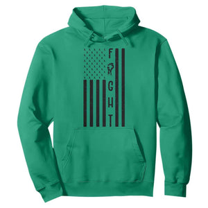 Fight Skin Cancer Melanoma Fighter USA Flag Hoodie TS12 Irish Green Print Your Wear