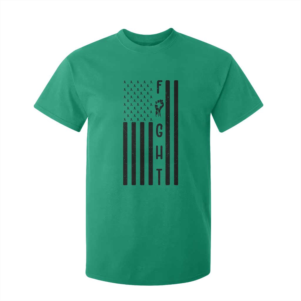 Fight Skin Cancer Melanoma Fighter USA Flag T Shirt For Kid TS12 Irish Green Print Your Wear