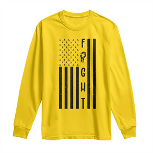 Fight Skin Cancer Melanoma Fighter USA Flag Long Sleeve Shirt TS12 Daisy Print Your Wear