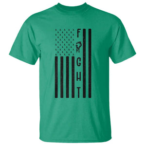 Fight Skin Cancer Melanoma Fighter USA Flag T Shirt TS12 Irish Green Print Your Wear