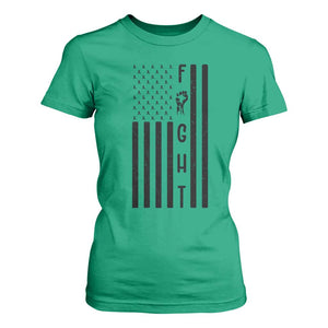 Fight Skin Cancer Melanoma Fighter USA Flag T Shirt For Women TS12 Irish Green Print Your Wear