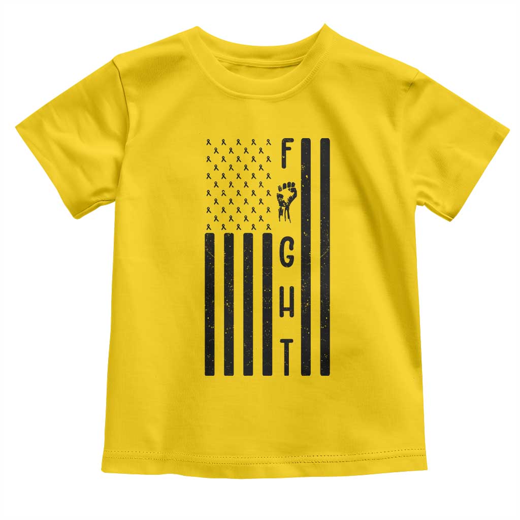 Fight Skin Cancer Melanoma Fighter USA Flag Toddler T Shirt TS12 Daisy Print Your Wear