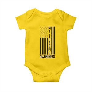 Melanoma Awareness USA Flag Baby Onesie Patriotic Cancer Warrior TS12 Daisy Print Your Wear