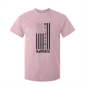 Melanoma Awareness USA Flag T Shirt For Kid Patriotic Cancer Warrior TS12 Light Pink Print Your Wear