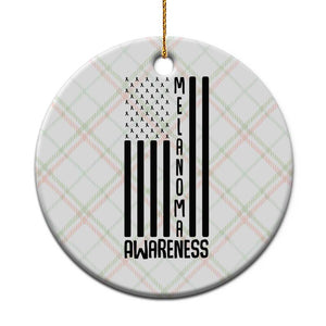 Melanoma Awareness USA Flag Ceramic Ornament Patriotic Cancer Warrior TS12 1pc Christmas Plaid Print Your Wear