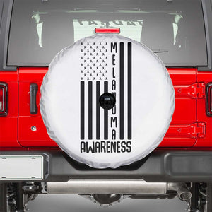 Melanoma Awareness USA Flag Spare Tire Cover Patriotic Cancer Warrior TS12 White Print Your Wear