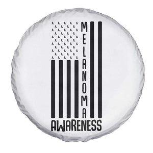 Melanoma Awareness USA Flag Spare Tire Cover Patriotic Cancer Warrior TS12 Print Your Wear