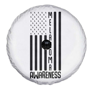 Melanoma Awareness USA Flag Spare Tire Cover Patriotic Cancer Warrior TS12 Print Your Wear