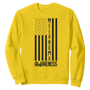 Melanoma Awareness USA Flag Sweatshirt Patriotic Cancer Warrior TS12 Daisy Print Your Wear