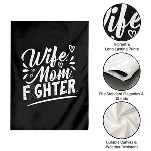 Wife Mom Melanoma Fighter Garden Flag Family Support Strong And Fearless TS12 Print Your Wear