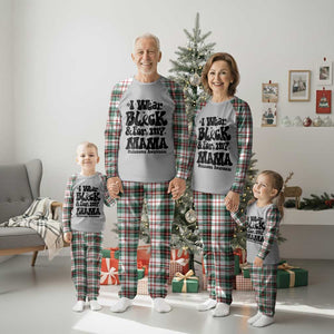 Melanoma Family Support Plaid Pajama Set I Wear Black For My Mama TS12 Christmas Plaid Print Your Wear