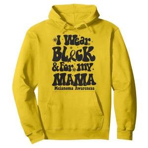 Melanoma Family Support Hoodie I Wear Black For My Mama TS12 Daisy Print Your Wear