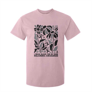 I Wear Black For My Mom T Shirt For Kid Melanoma Support Squad TS12 Light Pink Print Your Wear