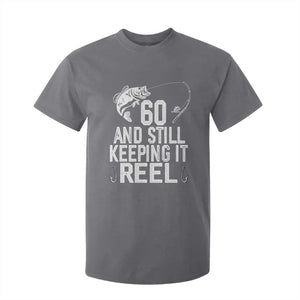 Personalized 60th Birthday Fishing T Shirt For Kid Custom Number Bday Still Keeping It Reel TS12 Charcoal Print Your Wear
