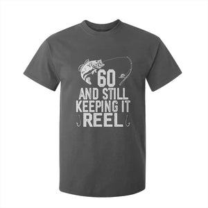 Personalized 60th Birthday Fishing T Shirt For Kid Custom Number Bday Still Keeping It Reel TS12 Dark Heather Print Your Wear